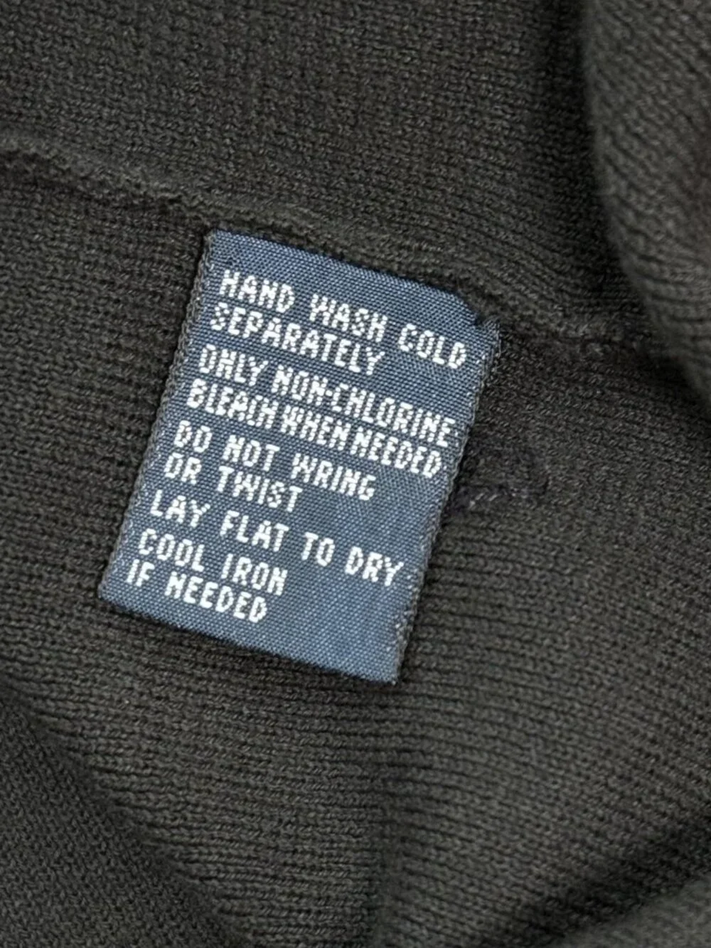 VTG Polo Ralph Lauren Cardigan L‎ Black Knit Nautical Anchor Crest Sweater Y2K